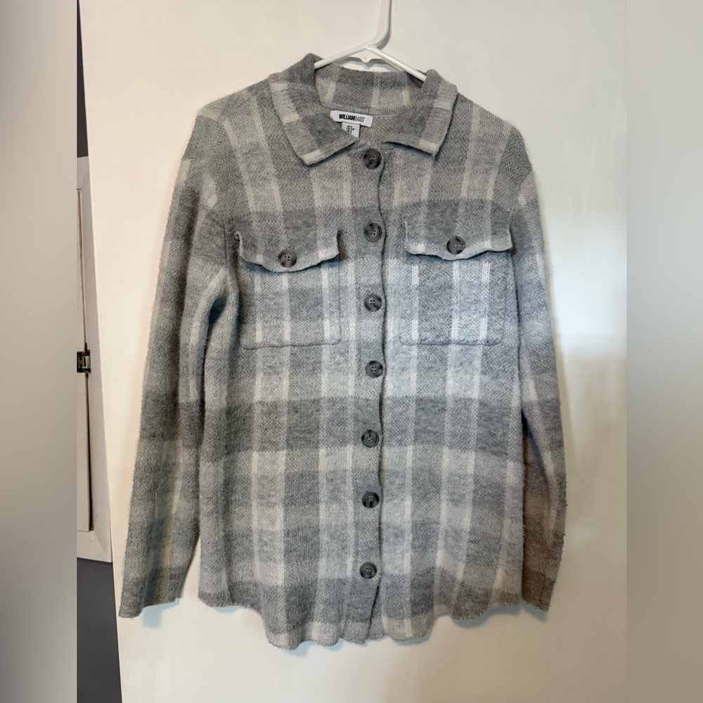 William Rast Gray Teddy Jacket Cozy and Versatile